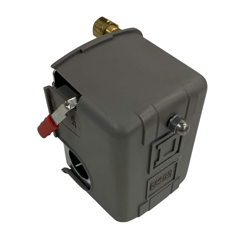 I.E.E Square D 135-175 PSI Air Compressor Pressure Switch, Pumptrol, Hinge Lever Actuator, Grey, Manual Operation - Image 3